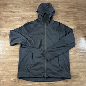 G/Fore Repeller Jacket Men's Large Black Magnetic Hood Hooded Golf Performance